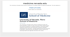 Desktop Screenshot of medicine.nevada.edu